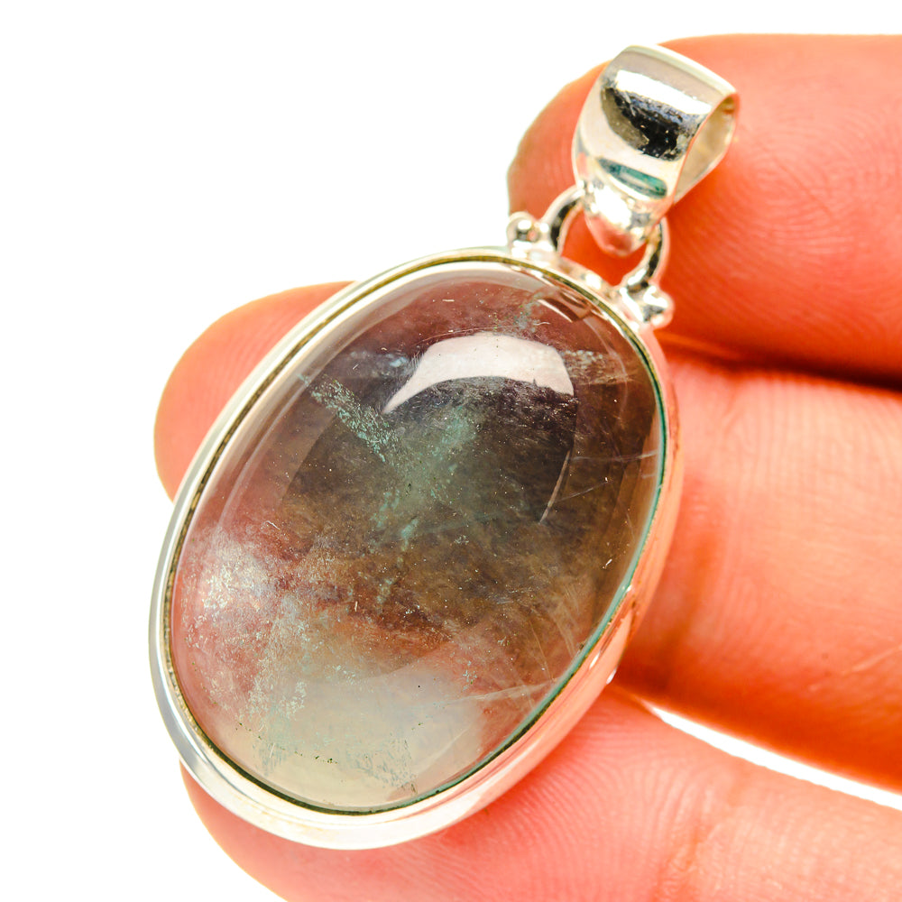 Blue Fluorite Pendants handcrafted by Anasilvercos - PD760813