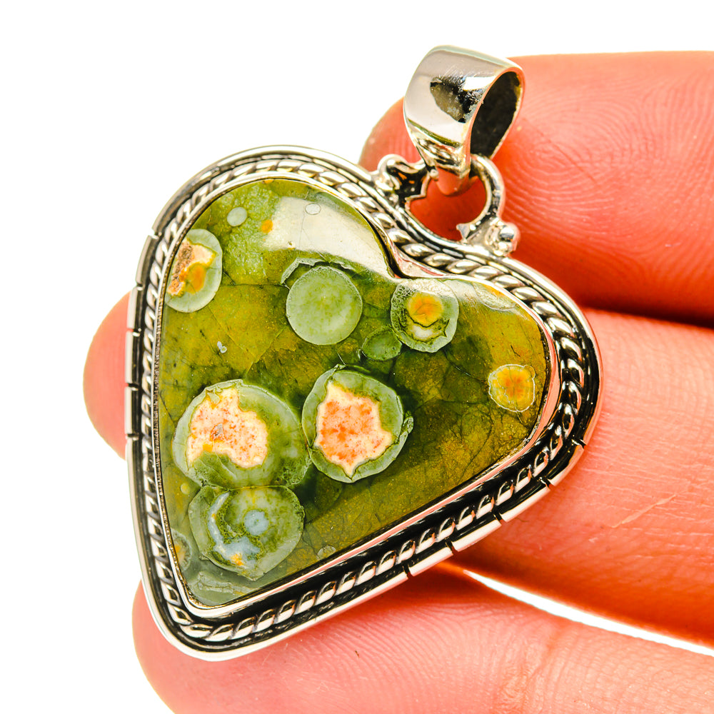 Rainforest Jasper Pendants handcrafted by Anasilvercos - PD760814