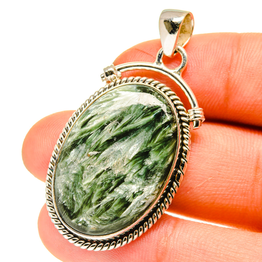 Seraphinite Pendants handcrafted by Anasilvercos - PD760815