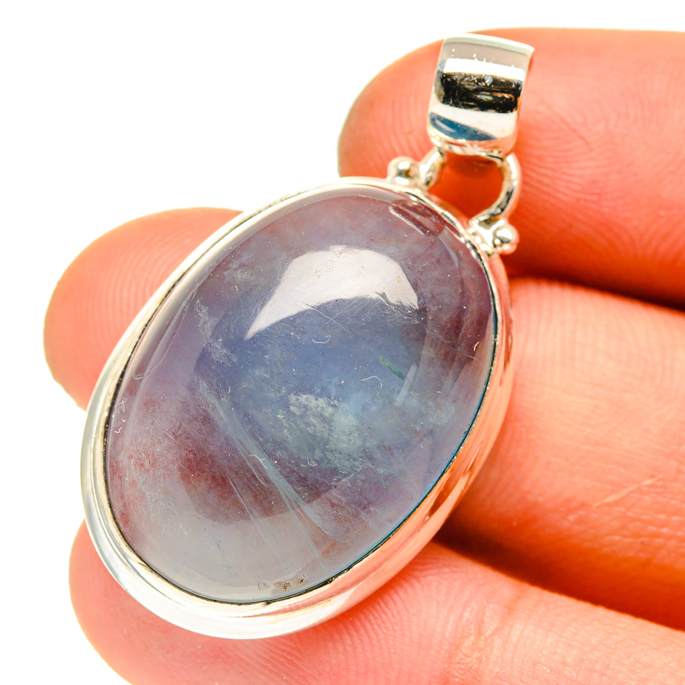 Blue Fluorite Pendants handcrafted by Anasilvercos - PD760817