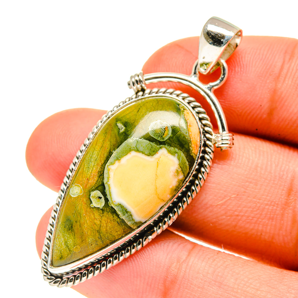 Rainforest Jasper Pendants handcrafted by Anasilvercos - PD760842