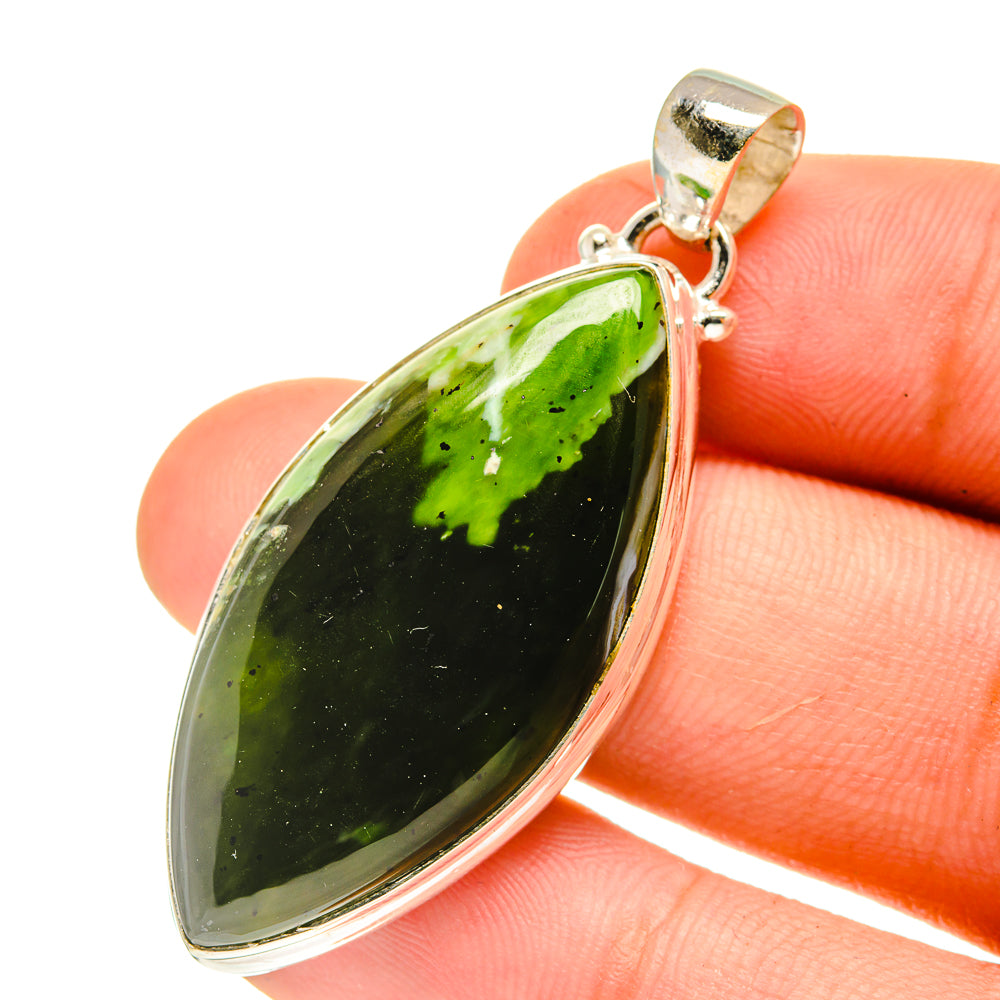 Australian Green Opal Pendants handcrafted by Anasilvercos - PD760845