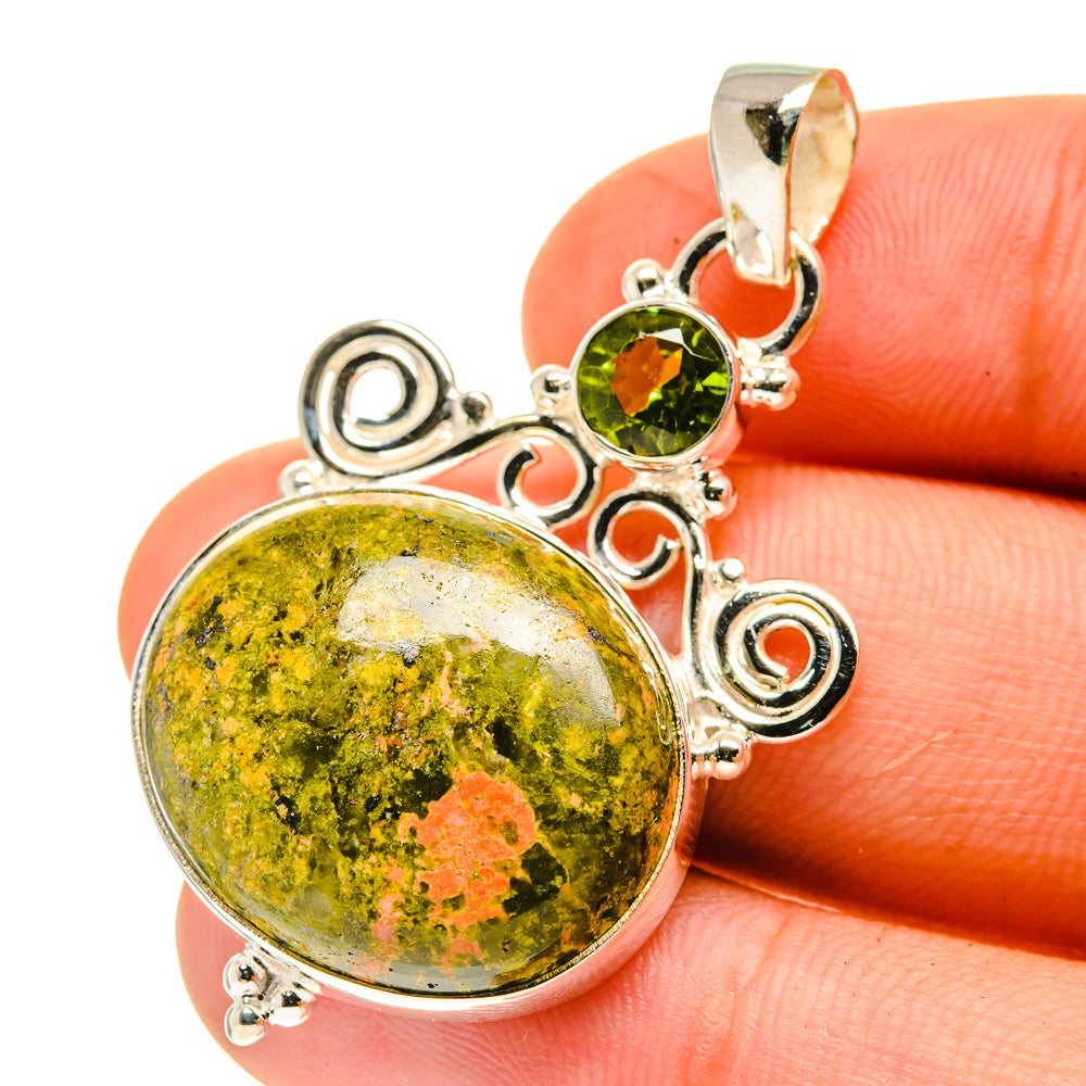 Unakite Pendants handcrafted by Anasilvercos - PD760848