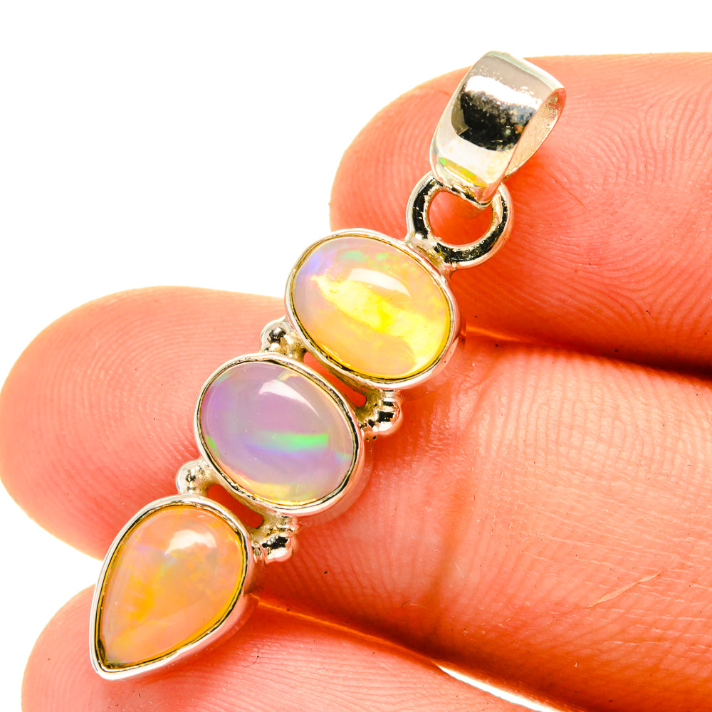 Ethiopian Opal Pendants handcrafted by Anasilvercos - PD760861