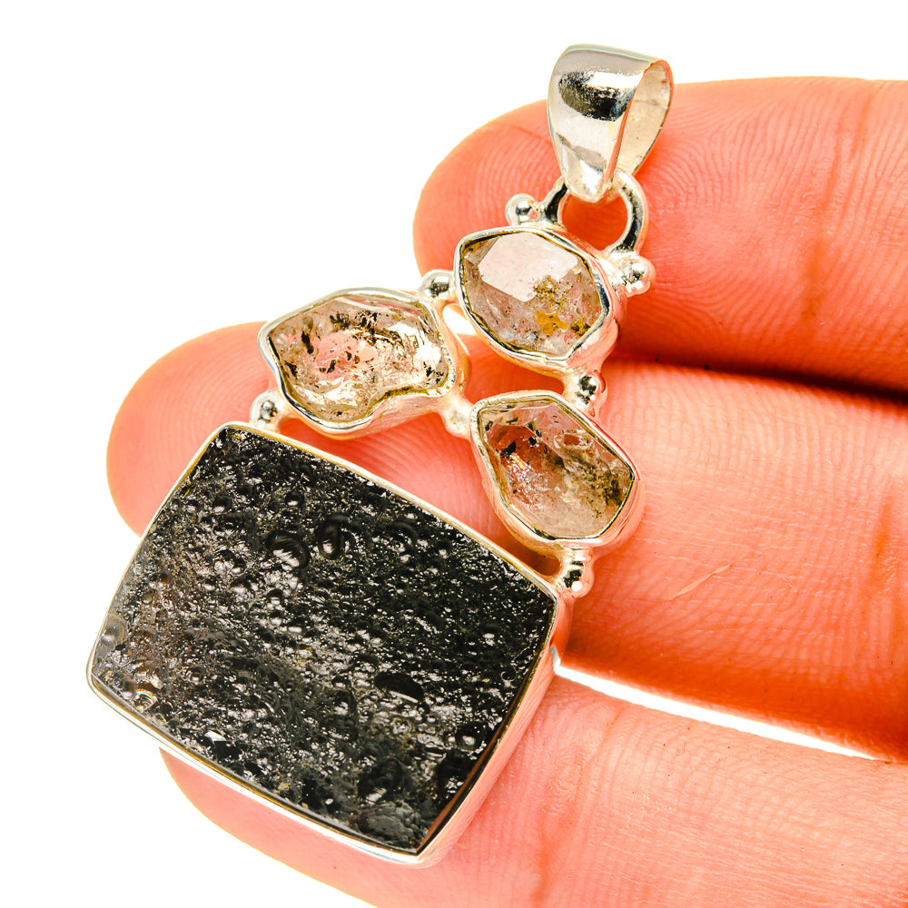 Tektite Pendants handcrafted by Anasilvercos - PD760864