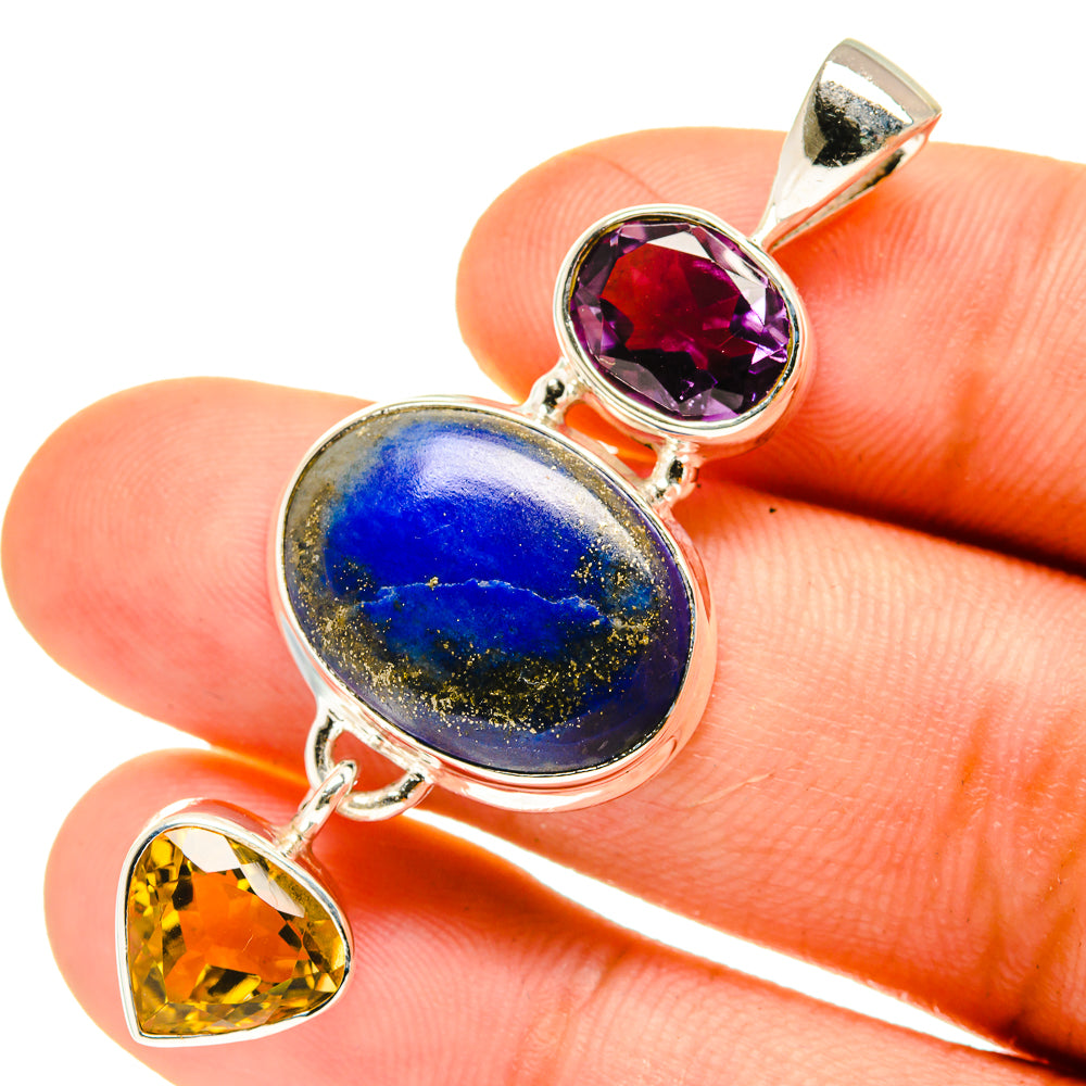 Lapis Lazuli Pendants handcrafted by Anasilvercos - PD760866