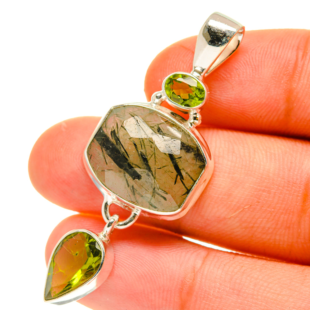 Tourmalinated Quartz Pendants handcrafted by Anasilvercos - PD760890