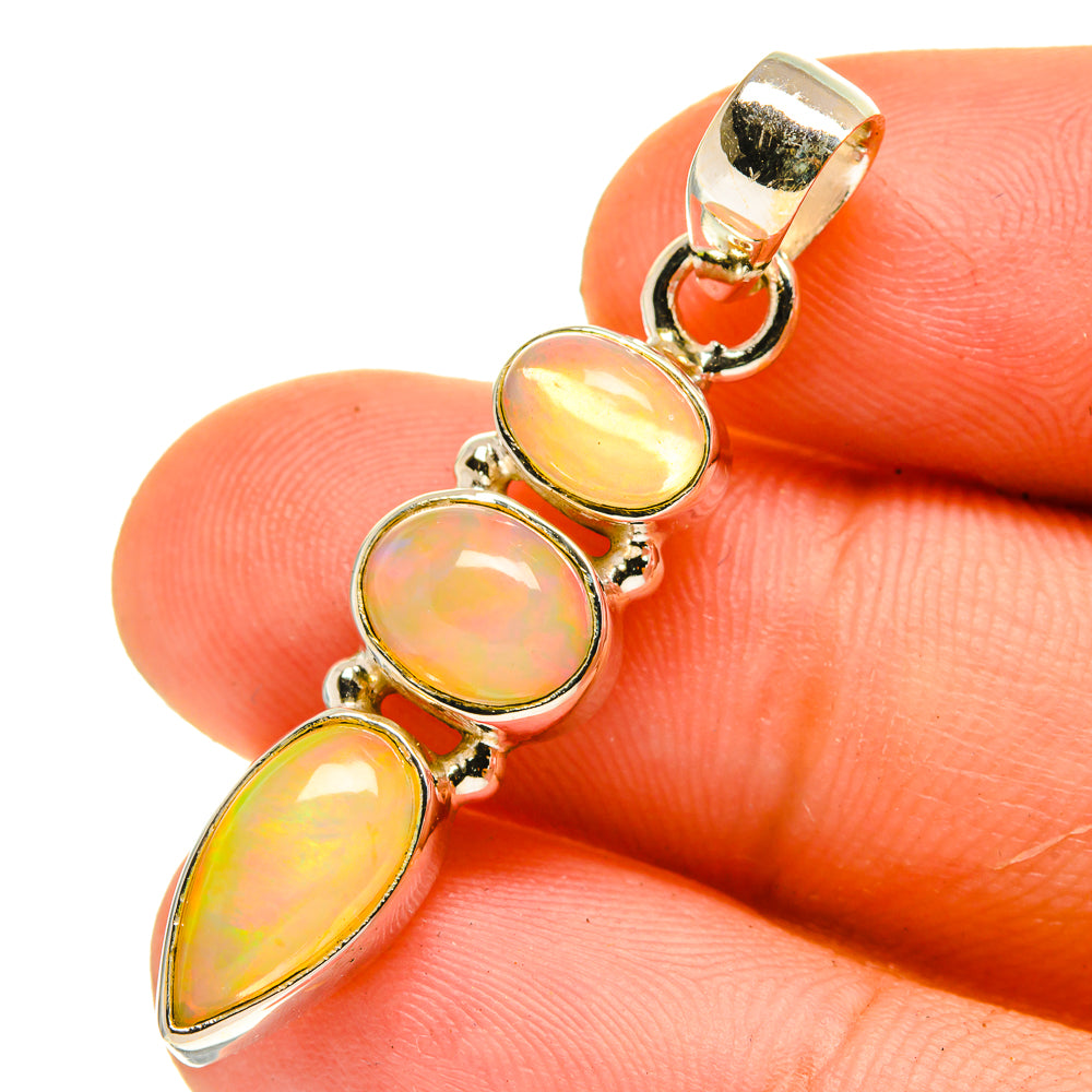Ethiopian Opal Pendants handcrafted by Anasilvercos - PD760893