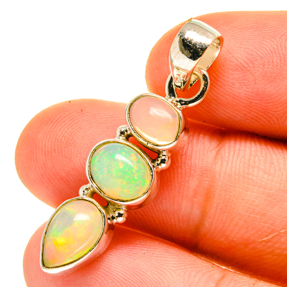 Ethiopian Opal Pendants handcrafted by Anasilvercos - PD760894