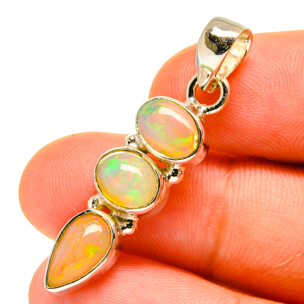 Ethiopian Opal Pendants handcrafted by Anasilvercos - PD760895
