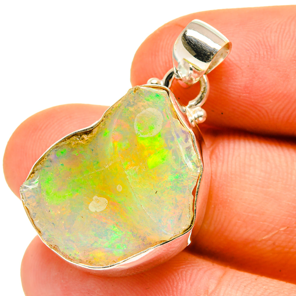 Ethiopian Opal Pendants handcrafted by Anasilvercos - PD760900