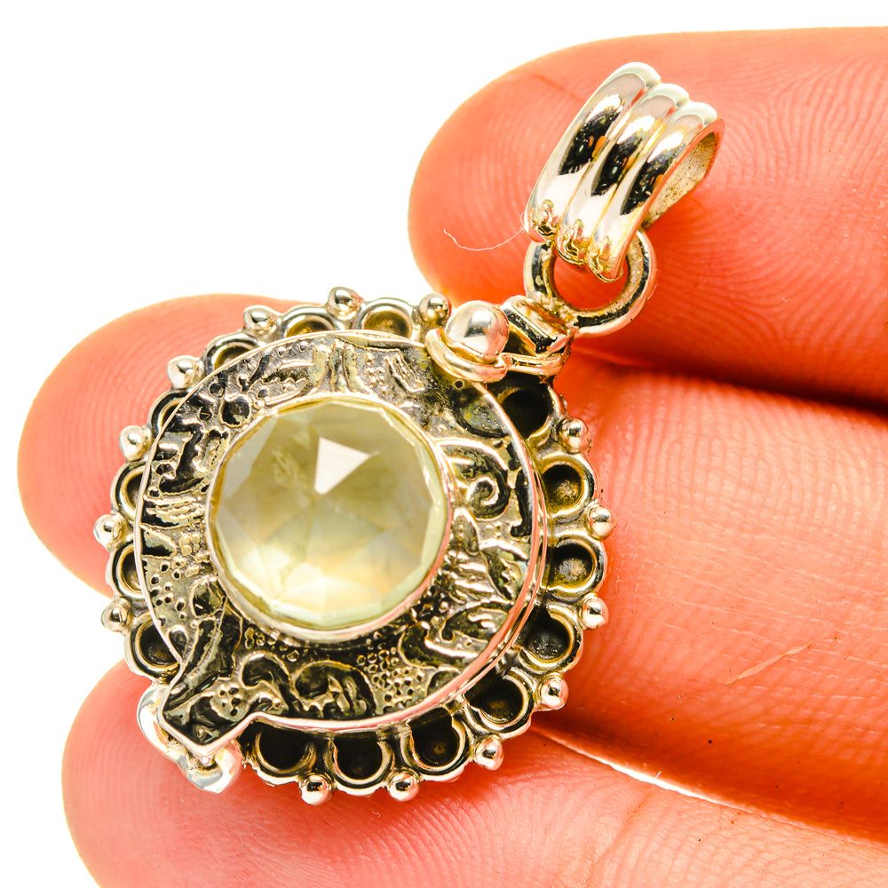 Prehnite Pendants handcrafted by Anasilvercos - PD760912