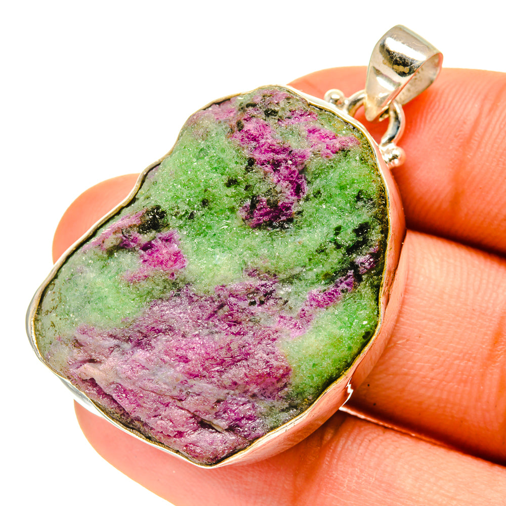 Ruby Zoisite Pendants handcrafted by Anasilvercos - PD760923