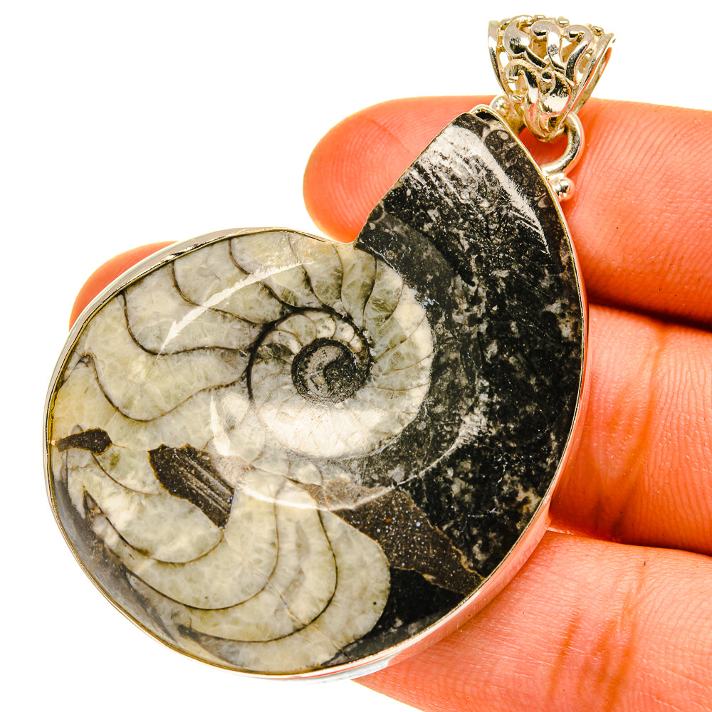 Orthoceras Fossil Pendants handcrafted by Anasilvercos - PD760930
