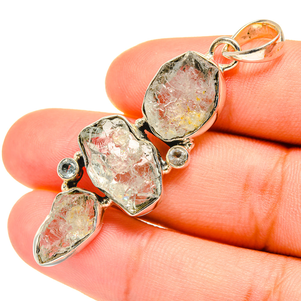 Aquamarine Pendants handcrafted by Anasilvercos - PD7620