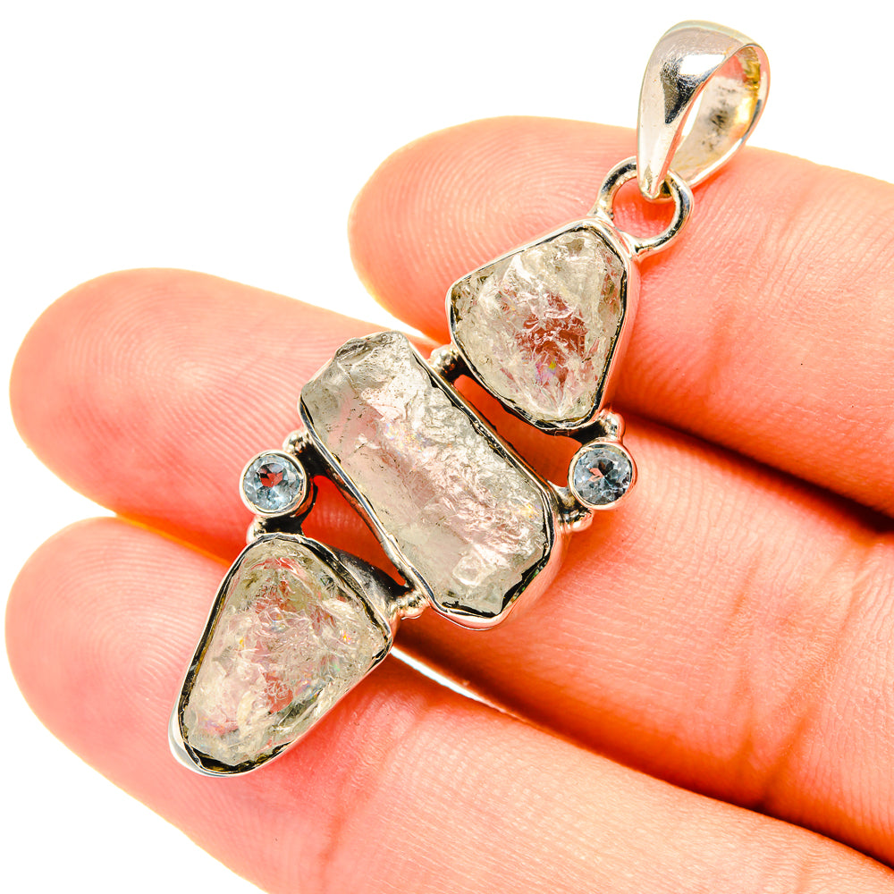 Aquamarine Pendants handcrafted by Anasilvercos - PD7621