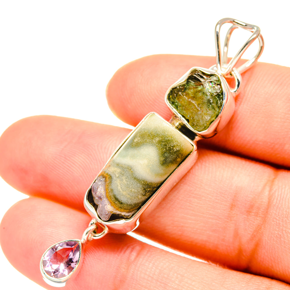 Amethyst Stalactite Pendants handcrafted by Anasilvercos - PD7622