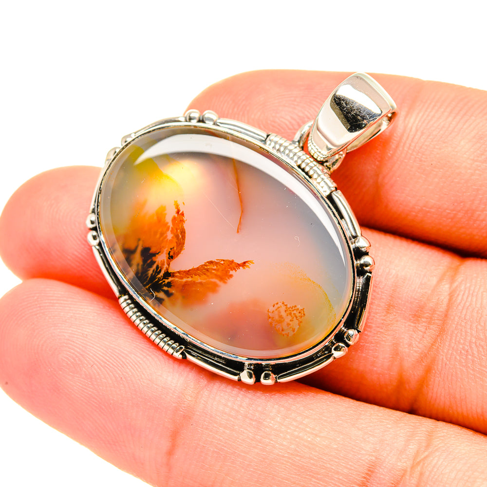 Scenic Dendritic Agate Pendants handcrafted by Anasilvercos - PD7637