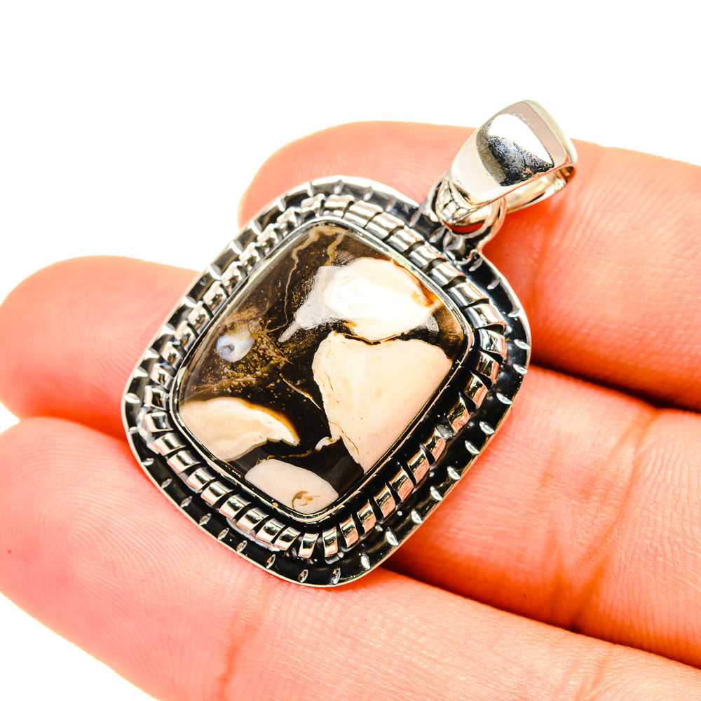Peanut Wood Jasper Pendants handcrafted by Anasilvercos - PD7650