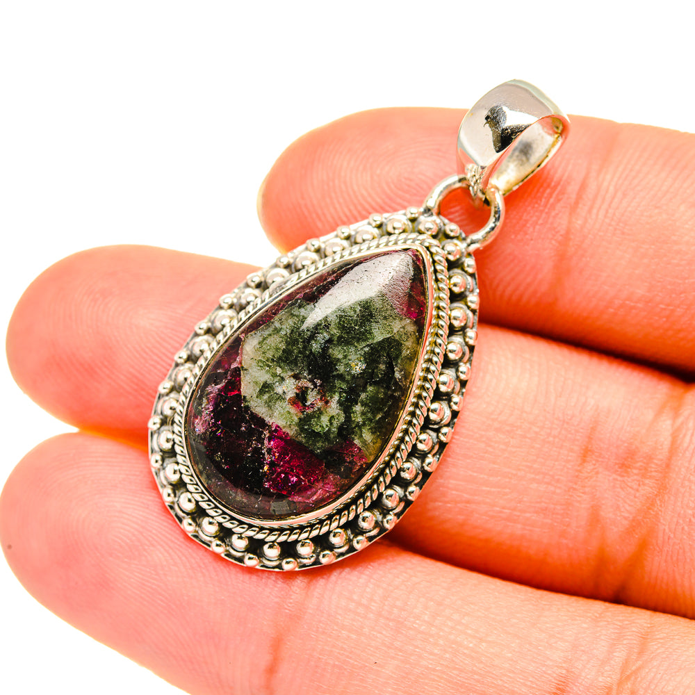 Russian Eudialyte Pendants handcrafted by Anasilvercos - PD7655