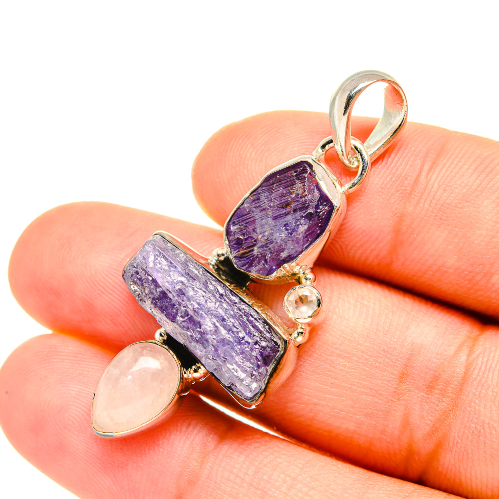 Tanzanite Pendants handcrafted by Anasilvercos - PD7656