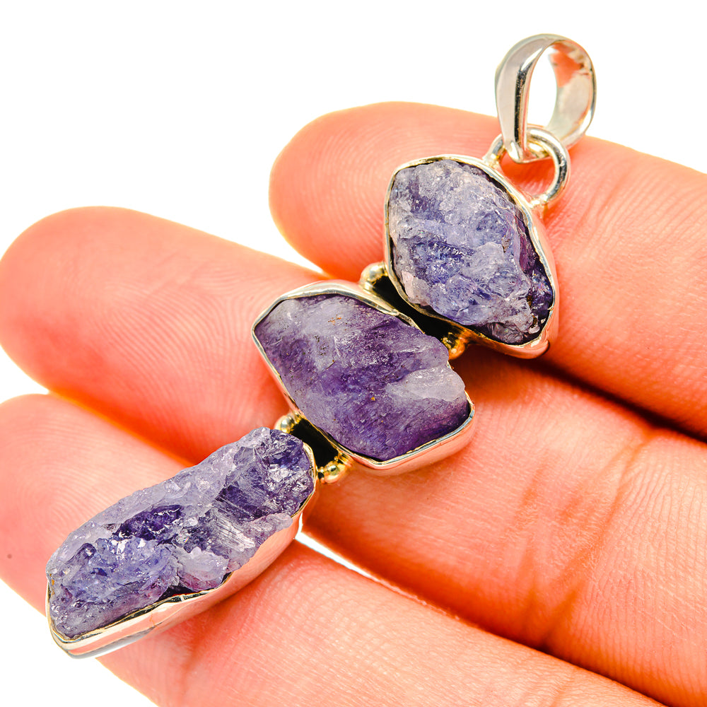 Tanzanite Pendants handcrafted by Anasilvercos - PD7657