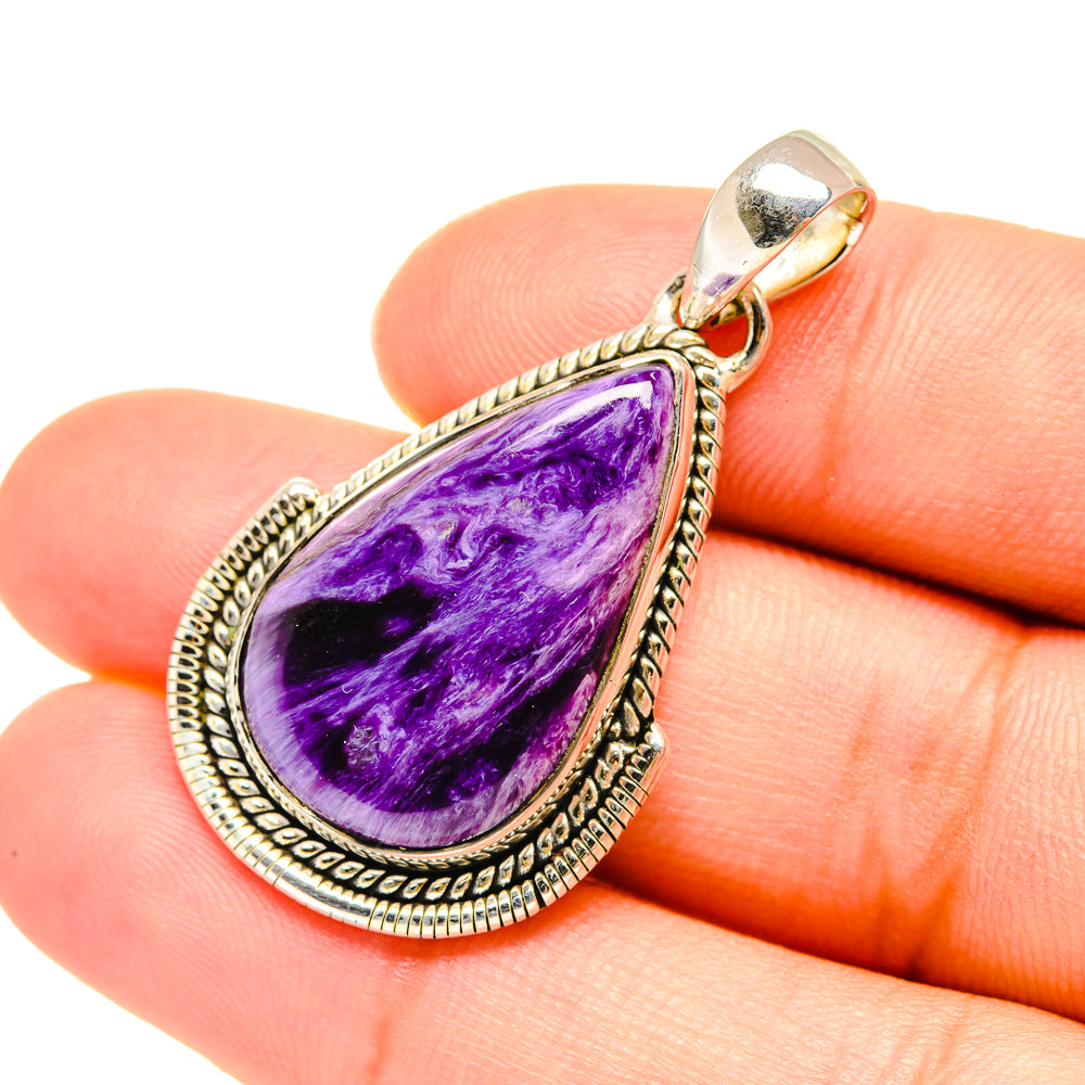 Charoite Pendants handcrafted by Anasilvercos - PD7664