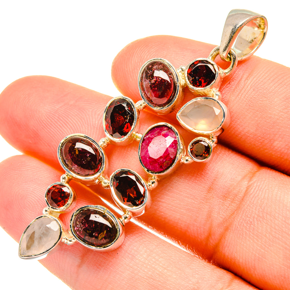 Pink Tourmaline Pendants handcrafted by Anasilvercos - PD7677
