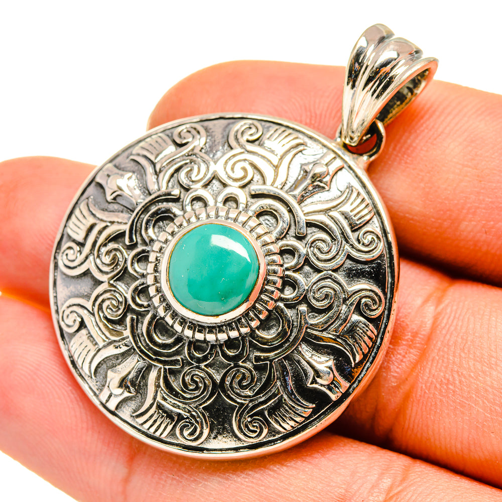Arizona Turquoise Pendants handcrafted by Anasilvercos - PD7816
