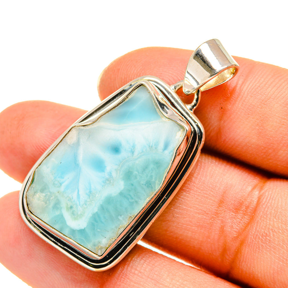 Larimar Pendants handcrafted by Anasilvercos - PD7822