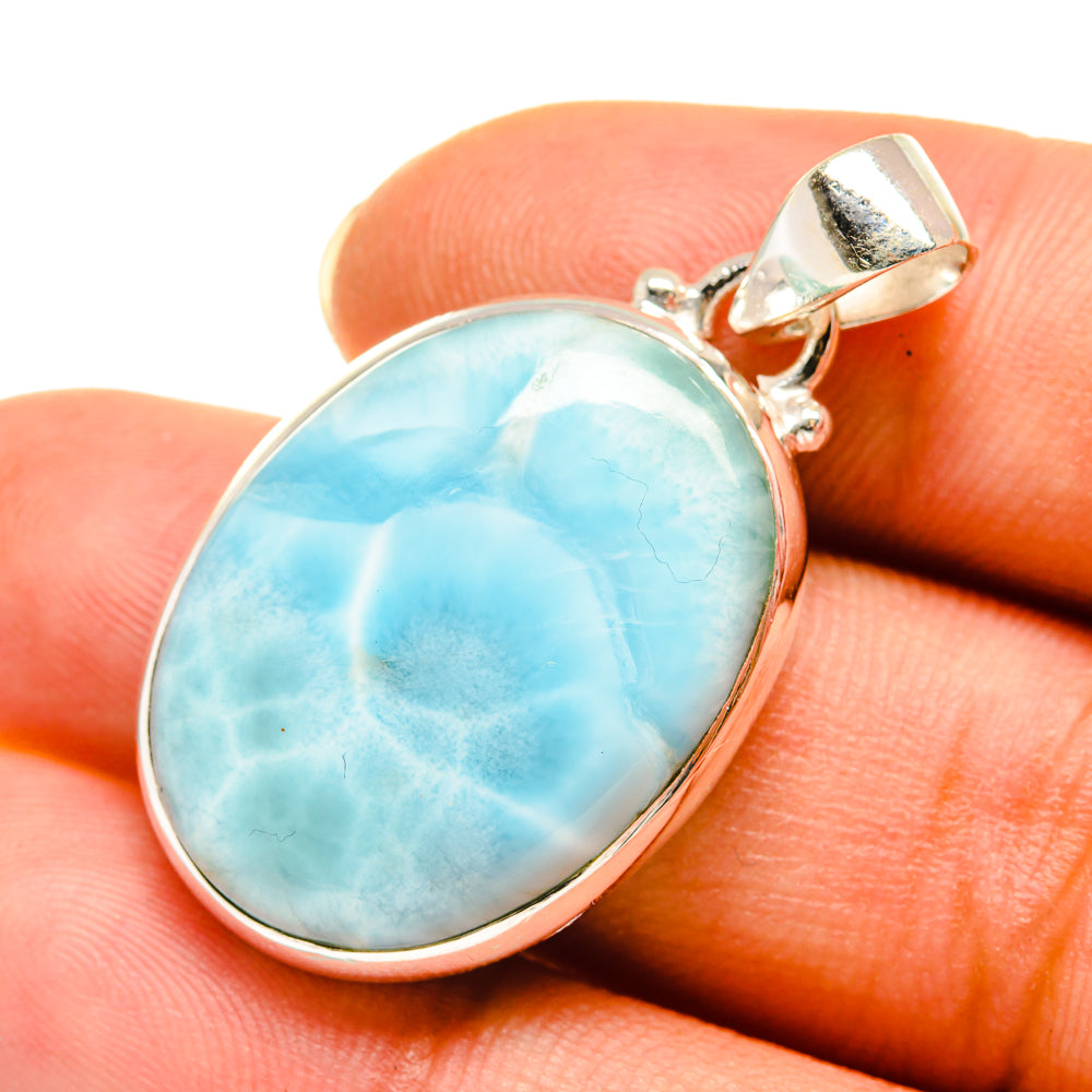 Larimar Pendants handcrafted by Anasilvercos - PD7823