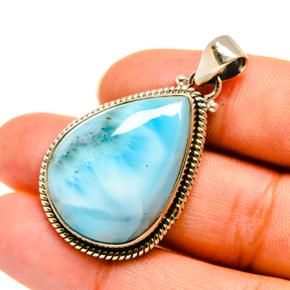 Larimar Pendants handcrafted by Anasilvercos - PD7832