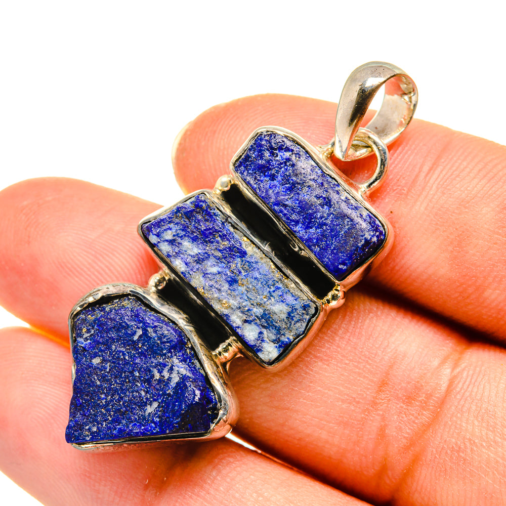 Lapis Lazuli Pendants handcrafted by Anasilvercos - PD7836