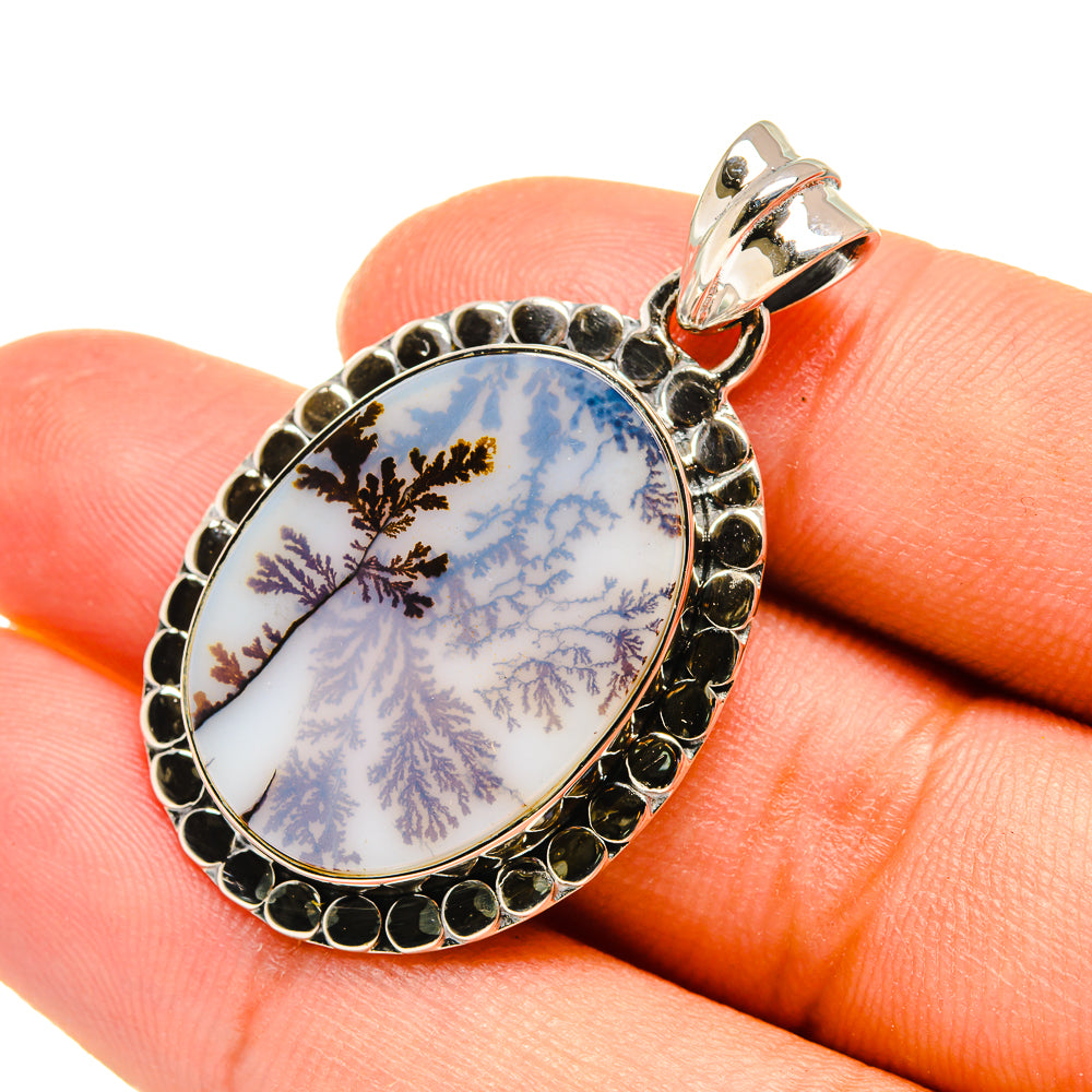 Scenic Dendritic Agate Pendants handcrafted by Anasilvercos - PD7837