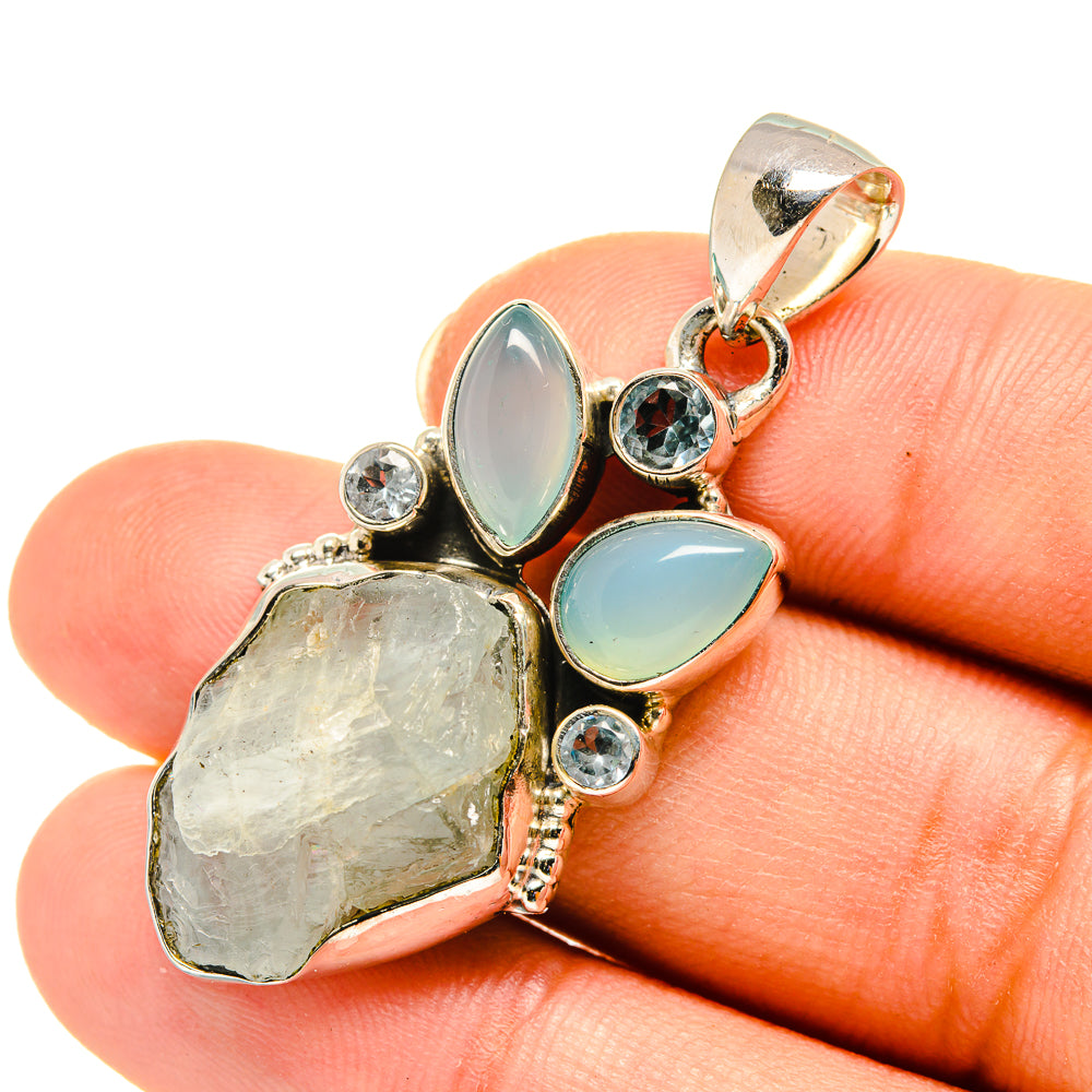 Aquamarine Pendants handcrafted by Anasilvercos - PD7847