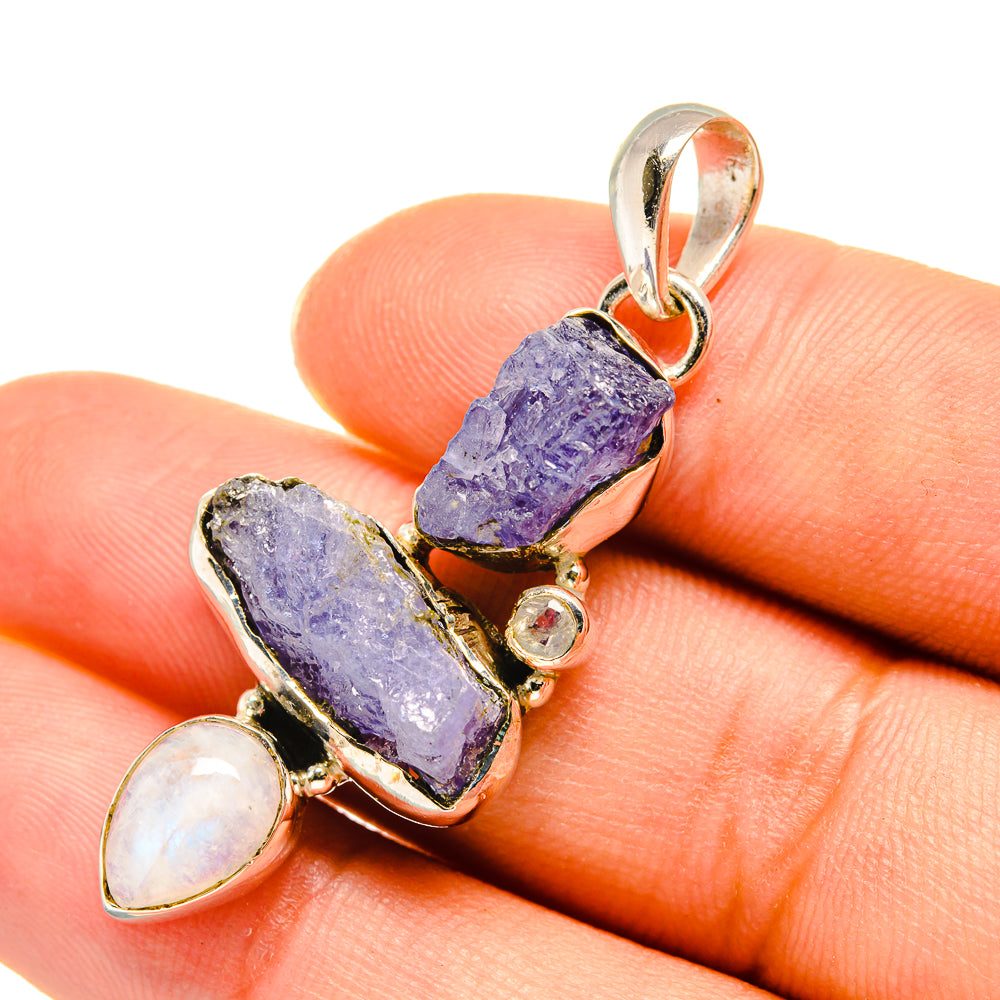 Tanzanite Pendants handcrafted by Anasilvercos - PD7849