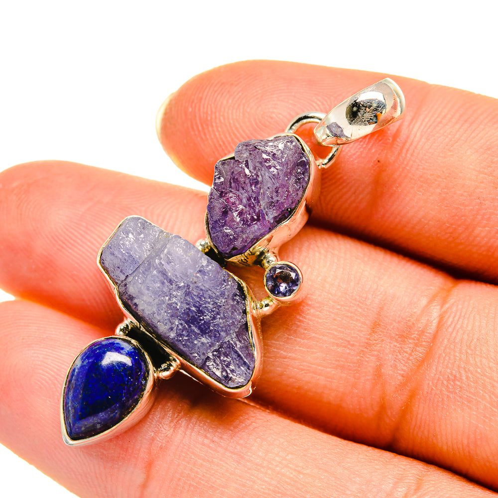 Tanzanite Pendants handcrafted by Anasilvercos - PD7854