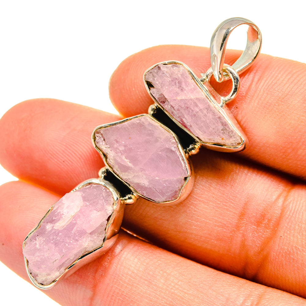 Kunzite Pendants handcrafted by Anasilvercos - PD7886