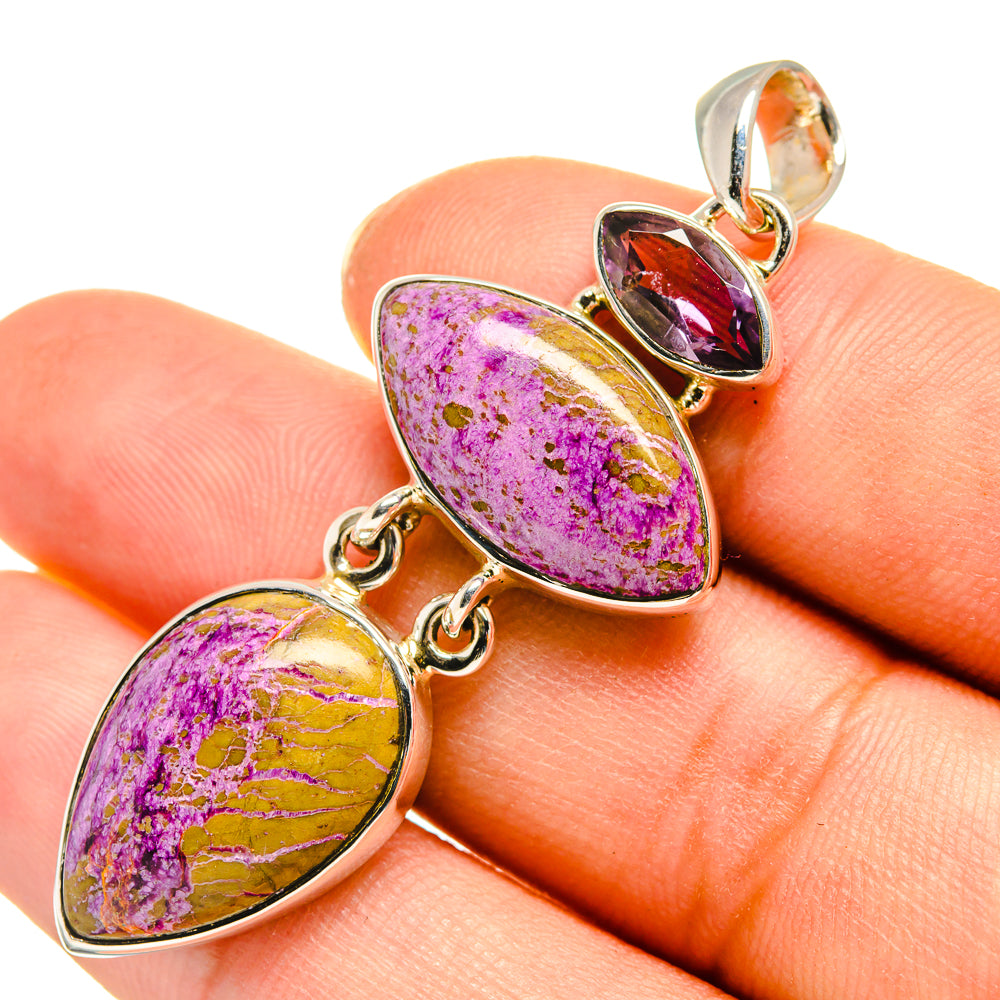 Stichtite Pendants handcrafted by Anasilvercos - PD7893