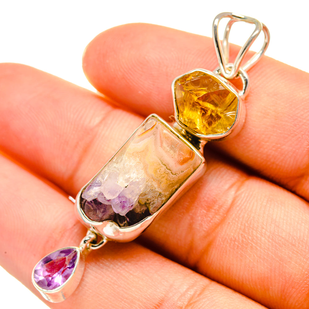 Amethyst Stalactite Pendants handcrafted by Anasilvercos - PD7894