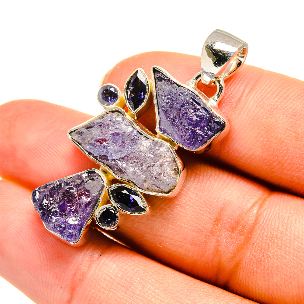 Tanzanite Pendants handcrafted by Anasilvercos - PD7897