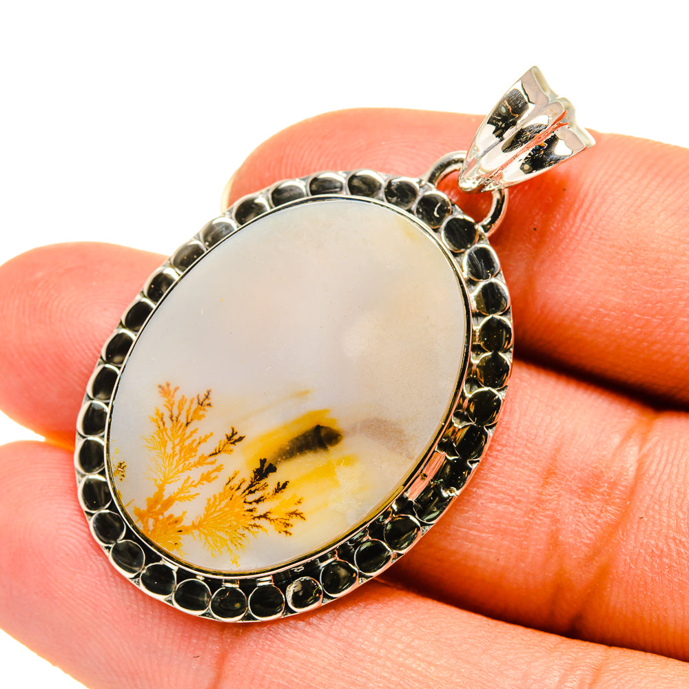 Scenic Dendritic Agate Pendants handcrafted by Anasilvercos - PD7904