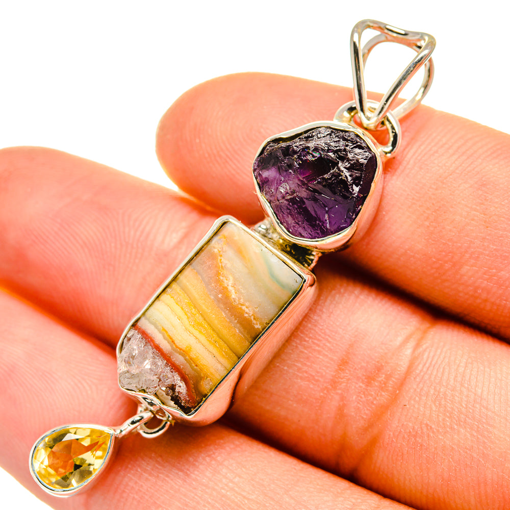 Amethyst Stalactite Pendants handcrafted by Anasilvercos - PD7905