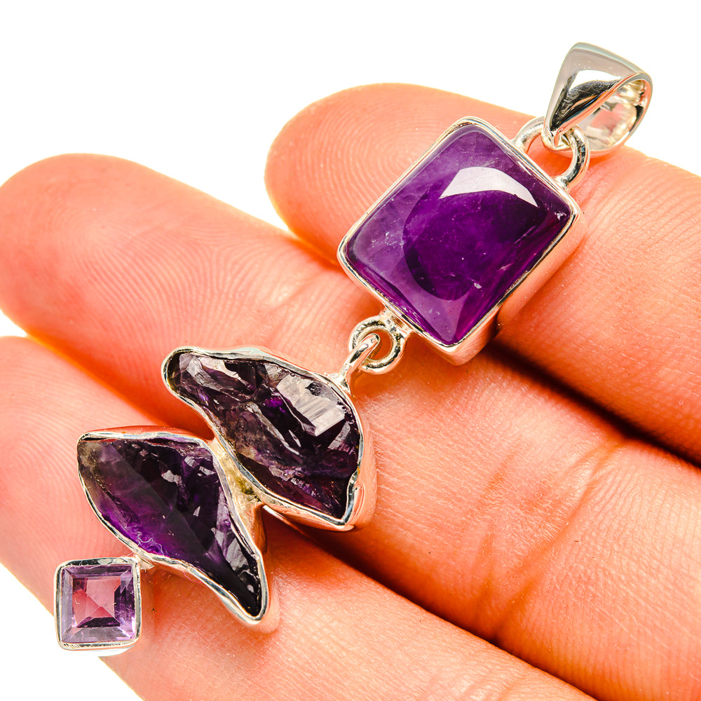 Amethyst Pendants handcrafted by Anasilvercos - PD7906
