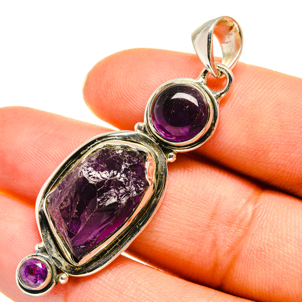 Amethyst Pendants handcrafted by Anasilvercos - PD7907