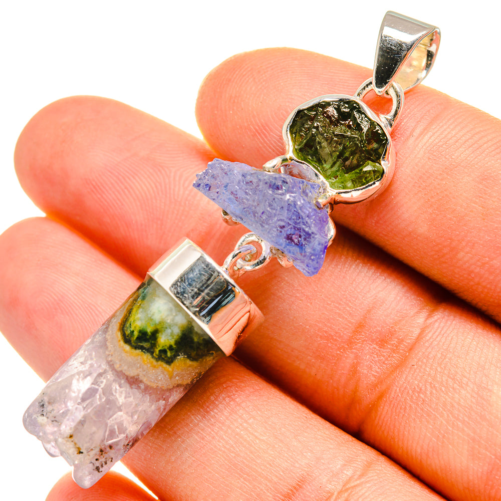 Amethyst Stalactite Pendants handcrafted by Anasilvercos - PD7917