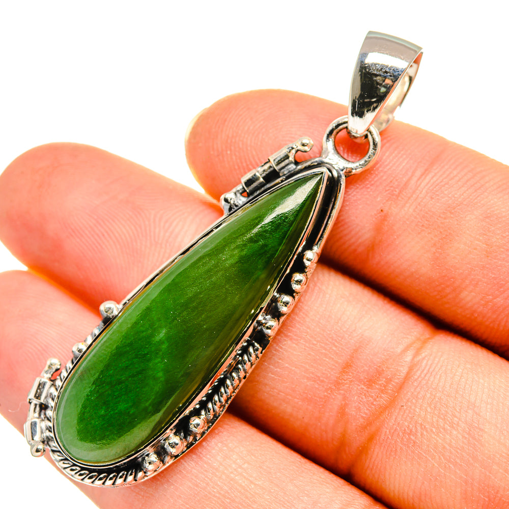 Nephirite Jade Pendants handcrafted by Anasilvercos - PD7922