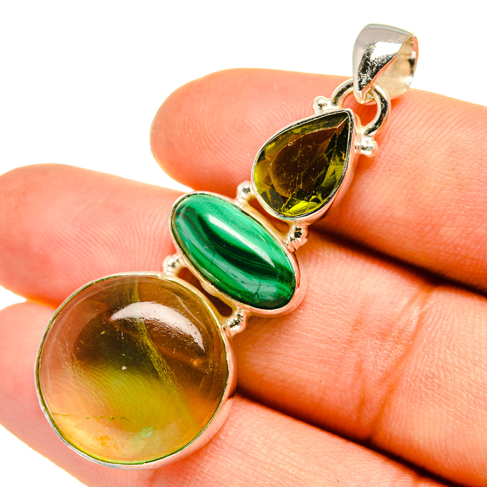 Prehnite Pendants handcrafted by Anasilvercos - PD7926