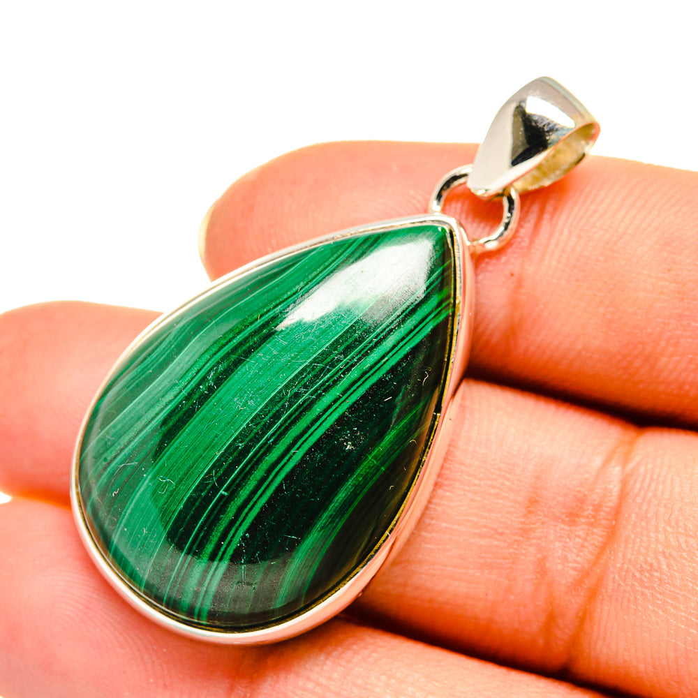 Malachite Pendants handcrafted by Anasilvercos - PD7929