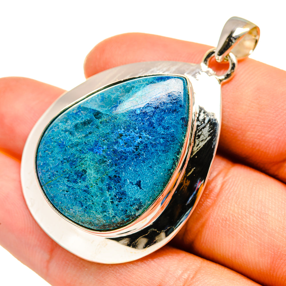 Chrysocolla Pendants handcrafted by Anasilvercos - PD7974